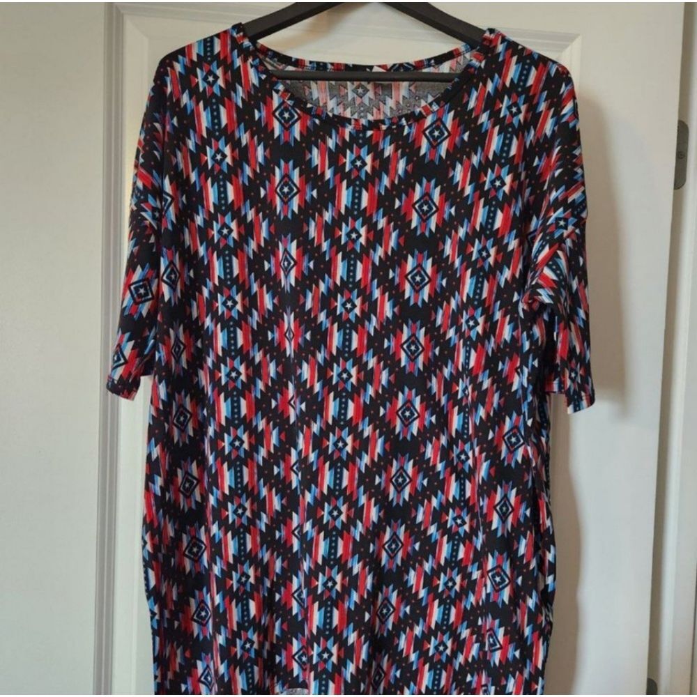 Red & Blue Lularoe Irma